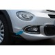 Накладки на ПТФ (нерж) для Fiat 500X 2014-2024 рр Накладки на ПТФ (нерж) для Fiat 500X 2014-2024 рр
