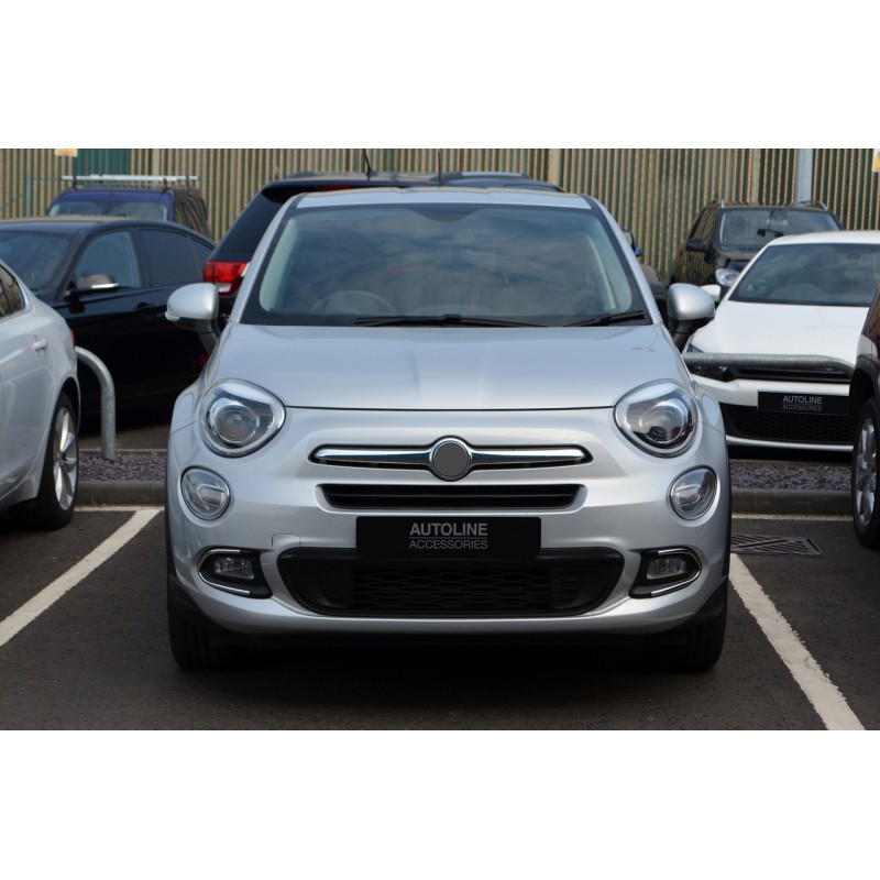 Накладки на ПТФ (нерж) для Fiat 500X 2014-2024 рр Накладки на ПТФ (нерж) для Fiat 500X 2014-2024 рр