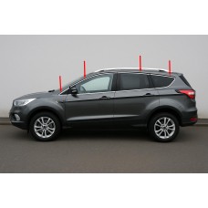 Верхня окантовка скла (12 шт, нерж) для Ford Kuga/Escape 2013-2019 рр