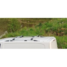 Перемички на рейлінги без ключа (2 шт) Сірий для Toyota Proace