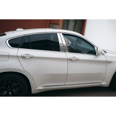 Повна окантовка вікон (10 шт., нерж.) для BMW X6 E-71 2008-2014 рр