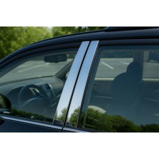 Накладки на дверні стійки (нерж) для BMW X3 E-83 2003-2010 рр
