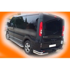 Задні куточки AK003-Подвійний (нерж) для Renault Trafic 2001-2015 рр