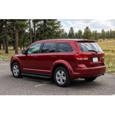 Бокові пороги Tayga Black (2 шт., алюміній) для Fiat Freemont 2011-2016 рр