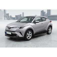 Боковые Подножки Allmond Black (2 шт., алюминий) для Toyota C-HR 2016-2023 гг