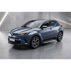 Боковые Подножки RedLine V1 (2 шт, Алюминий) для Toyota C-HR 2016-2023 гг