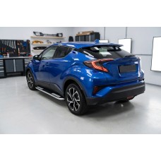 Бокові пороги Tayga V2 (2 шт., алюм) для Toyota C-HR 2016-2023 рр