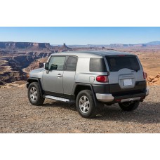 Бокові пороги Allmond Grey (2 шт., алюм) для Toyota FJ Cruiser 2006-2022 рр