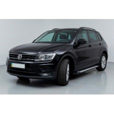 Бокові пороги Line (2 шт., алюміній) для Volkswagen Tiguan 2016-2023 рр