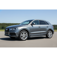 Бокові пороги Maydos V2 (2 шт., алюміній -2025 нерж) для Ауди Q3 2011-2019 рр