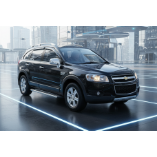 Боковые Подножки Maydos V2 (2 шт., Алюминий и Нержавейка) 2006-2015 для Chevrolet Captiva