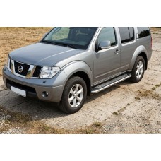 Боковые Подножки Maydos V2 (2 шт., Алюминий и Нержавейка) для Nissan Pathfinder R51 2005-2014 гг