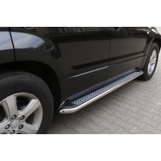 Боковые Подножки Maydos V2 (2 шт., Алюминий и Нержавейка) для Suzuki Grand Vitara 2005-2017 гг