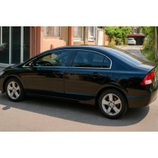 Полная окантовка стекол (12 шт, нерж.) для Honda Civic Sedan VIII 2006-2011 гг