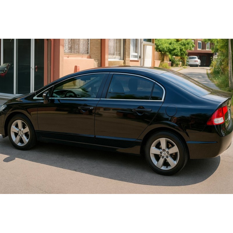 Полная окантовка стекол (12 шт, нерж.) для Honda Civic Sedan VIII 2006-2011 гг
