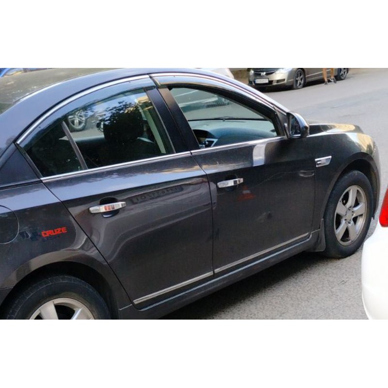 Накладки на дверні молдинги (нерж.) для Chevrolet Cruze 2009-2015 рр Накладки на дверні молдинги (нерж.) для Chevrolet Cruze 2009-2015 рр