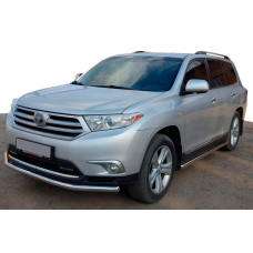 Передняя защита ST008 (2010-2013, нержавейка) для Toyota Highlander
