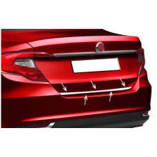 Кромка багажника (нерж) HB, OmsaLine - Італійська нержавійка для Fiat Tipo 2016- рр