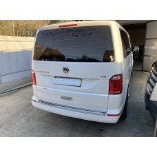 Накладка на задній бампер Carmos V1 глянець (1 двері, нерж) для Volkswagen T6
