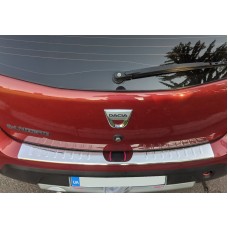Накладка на задній бампер Carmos V1 (нерж) для Renault Sandero 2007-2013 рр