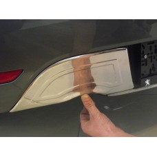 Задня накладка (нерж) для Peugeot 508 2010-2018 рр