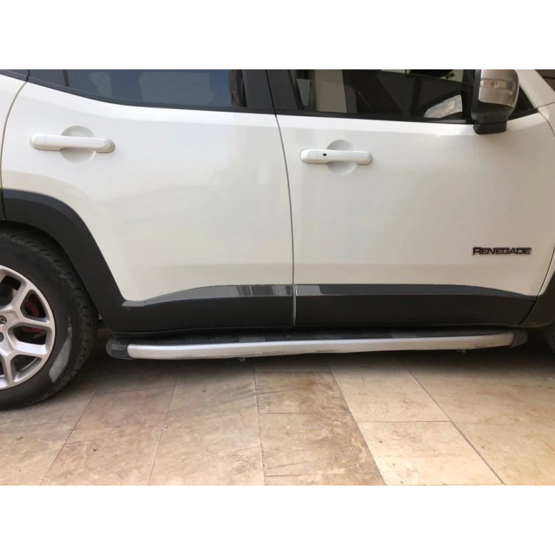 Молдинги дверные Черный Хром (4 шт, нерж сталь) для Jeep Renegade 2014- гг Молдинги дверные Черный Хром (4 шт, нерж сталь) для Jeep Renegade 2014- гг