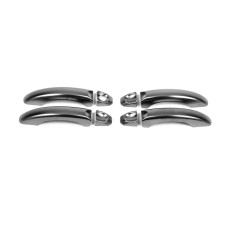 Накладки на ручки Черный Хром (4 шт, нерж) для Volkswagen Amarok 2010-2022 гг