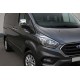 Накладки на Зеркала Серый Мат (2 шт., Пластик) для Ford Custom 2013-2022 гг