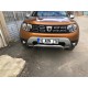 Накладки на противотуманки (2 шт, нерж) Carmos - Турецкая сталь для Renault Duster 2018-2024 гг
