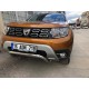 Накладки на противотуманки (2 шт, нерж) Carmos - Турецкая сталь для Renault Duster 2018-2024 гг