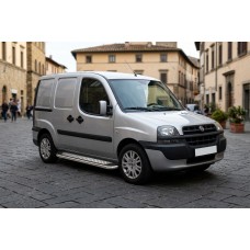 Боковые Подножки Maydos V2 (2 шт., Алюминий и Нержавейка) для Fiat Doblo I 2001-2005 гг