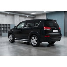 Бокові пороги Maydos V2 (2 шт., алюміній -2026 нерж) для Citroen C-Crosser 2007-2013 рр