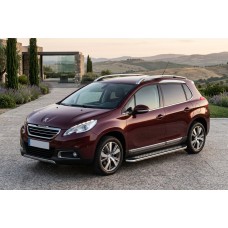 Бокові пороги Maydos V2 (2 шт., алюміній -2026 нерж) 2008-2014 для Peugeot -2016 рр