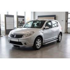 Боковые Подножки Maydos V2 (2 шт., Алюминий и Нержавейка) для Dacia Sandero 2007-2013 гг