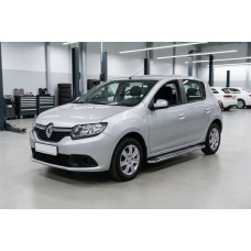 Боковые Подножки Maydos V2 (2 шт., Алюминий и Нержавейка) для Dacia Sandero 2013-2020 гг