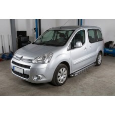 Боковые Подножки Maydos V2 (2 шт., Алюминий и Нержавейка) для Citroen Berlingo 2008-2018 гг
