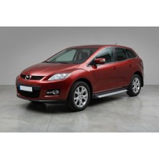 Бокові пороги Maya V2 (2 шт., алюміній) для Mazda CX-7 2006-2012 рр