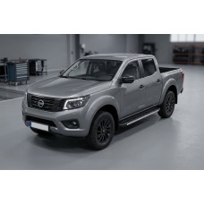 Боковые Подножки Duru (2 шт., Алюминий) для Nissan Navara/NP300 2016- гг