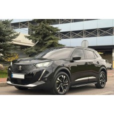 Бокові пороги Bosphore Grey (2 шт., алюміній) для Peugeot 3008 2016-2023 рр