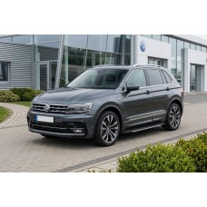 Бокові пороги Bosphore Grey (2 шт., алюміній) для Volkswagen Tiguan 2016-2023 рр