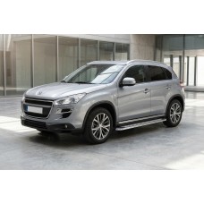 Боковые Подножки Maydos V2 (2 шт., Алюминий и Нержавейка) для Peugeot 4008 2012-2017 гг