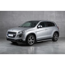 Бокові пороги Fullmond (2 шт., алюм.) для Peugeot 4008 2012-2017 рр