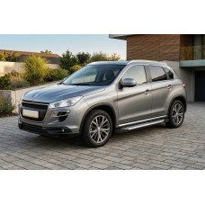 Бокові пороги Line (2 шт., алюміній) для Peugeot 4008 2012-2017 рр