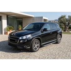 Бокові пороги Maya V1 (2 шт., алюміній) для Peugeot 4008 2012-2017 рр