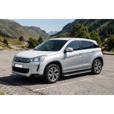 Бокові пороги BlackLine (2 шт, алюміній) для Citroen C-4 Aircross 2012-2017 рр