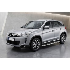 Боковые Подножки Maydos V1 (2 шт., Алюминий и Нержавейка) для Citroen C-4 Aircross 2012-2017 гг