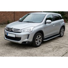 Боковые Подножки Tayga (2 шт., Алюминий) для Citroen C-4 Aircross 2012-2017 гг