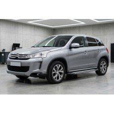 Бокові пороги Rainbow (2 шт., алюм.) для Citroen C-4 Aircross 2012-2017 рр