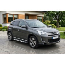 Боковые Подножки Sunrise (2 шт., Алюминий) для Citroen C-4 Aircross 2012-2017 гг