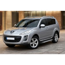 Бокові пороги Line (2 шт., алюміній) для Peugeot 4007 2007-2013 рр